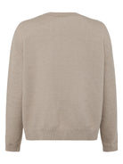 Pull Soufflé col rond en coton bio — Gris clair chiné — vue 2