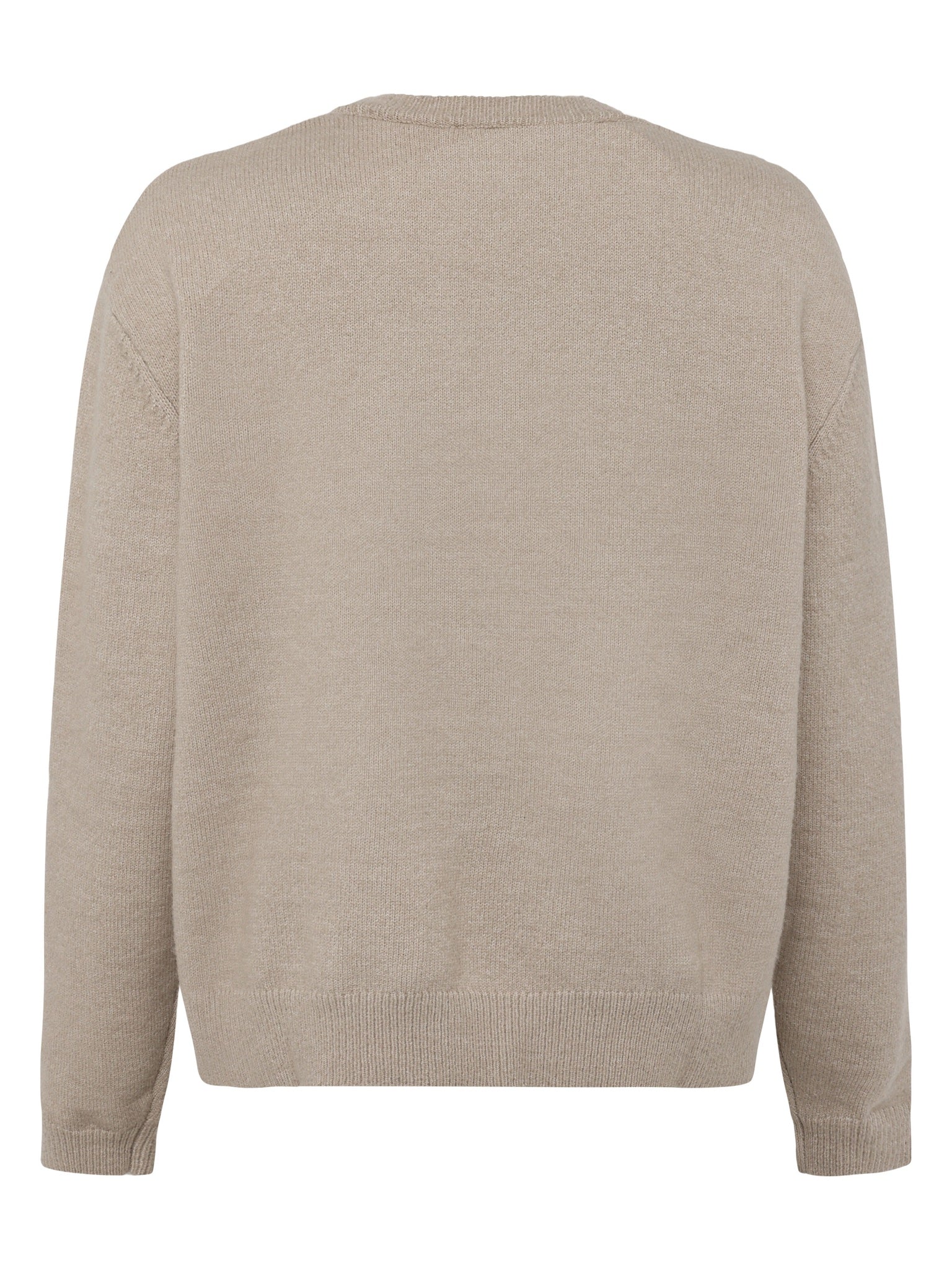 Pull Soufflé col rond en coton bio — Gris clair chiné — vue 2