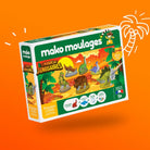 Coffret de moulage Monde des Dinosaures, 6 figurines — mako moulages — Monde des Dinosaures — packshot | Appart 17 Bruxelles