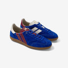 CAVAL Pulse Cobalt Storm Baskets asymétriques en cuir velours bleu cobalt — CAVAL — Cobalt Storm — vue de profil 4 | Appart 17 Bruxelles