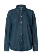 SLWBELLA Chemise en jean manches chauve-souris — Medium Blue Denim