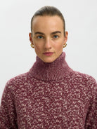 SLWLULU Pull col montant — Tawny Port Birch — vue 5