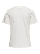 JDYPISA T-shirt col rond en coton bio à imprimé — JDY — Cloud Dancer / Dog — packshot dos | Appart 17 Bruxelles
