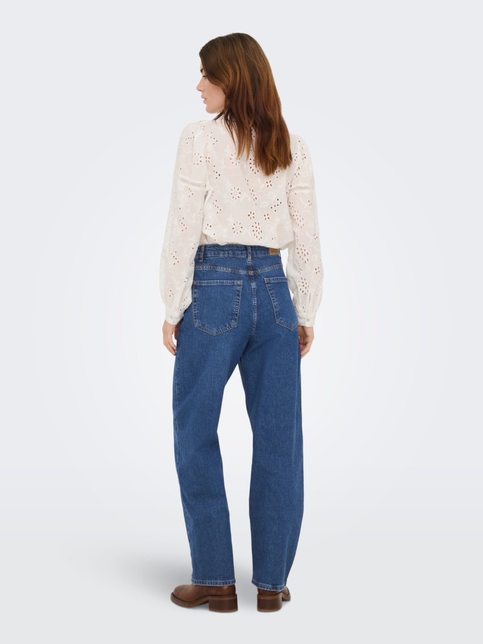 JDYBAILEY Jean barrel taille haute — Medium Blue Denim — vue 3