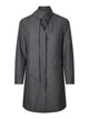 YASINVA Robe courte à foulard — Gris chiné