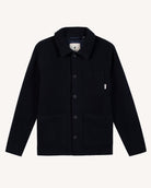 LORGE Veste workwear en lainage italien, poches plaquées — FAGUO — Bleu marine — packshot 2 | Appart 17 Bruxelles