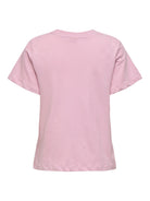JDYPISA T-shirt col rond en coton bio à imprimé — JDY — Fragrant Lilac / Bittersweet Heart — packshot dos | Appart 17 Bruxelles