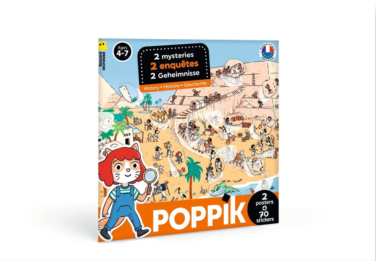 Posters enquêtes d'Agata avec stickers — Poppik — Histoire — packshot | Appart 17 Bruxelles