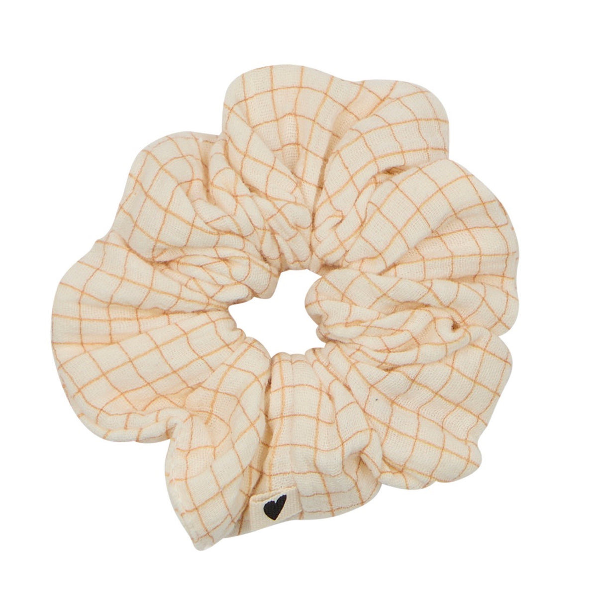 Chouchou en gaze de coton — Atelier Wagram — Petits carreaux — packshot | Appart 17 Bruxelles