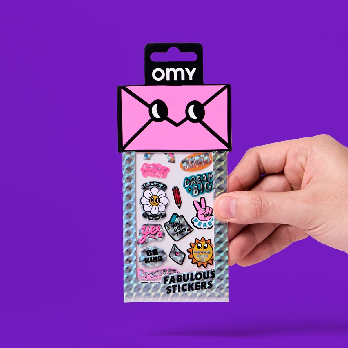 Fabulous Stickers Iconic, environ 20 stickers vinyle — OMY — Messages — packshot | Appart 17 Bruxelles