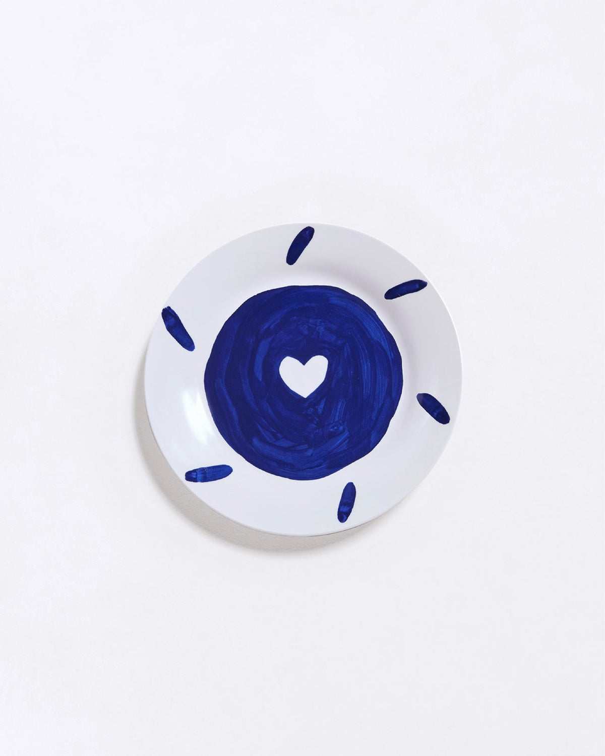 Émoi Émoi L'assiette Cœur bleu en porcelaine — Émoi Émoi — Bleu — packshot 2 | Appart 17 Bruxelles