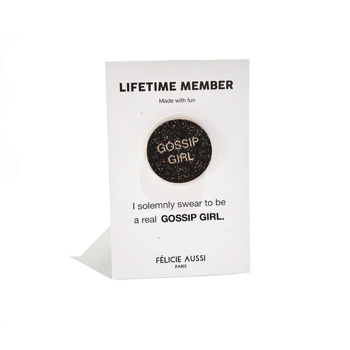 Félicie Aussi Pin's « Gossip Girl » — Felicie Aussi — Gossip Girl — photo produit | Appart 17 Bruxelles