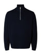 SLMTELLER Pull col montant demi-zip — Sky Captain — Selected