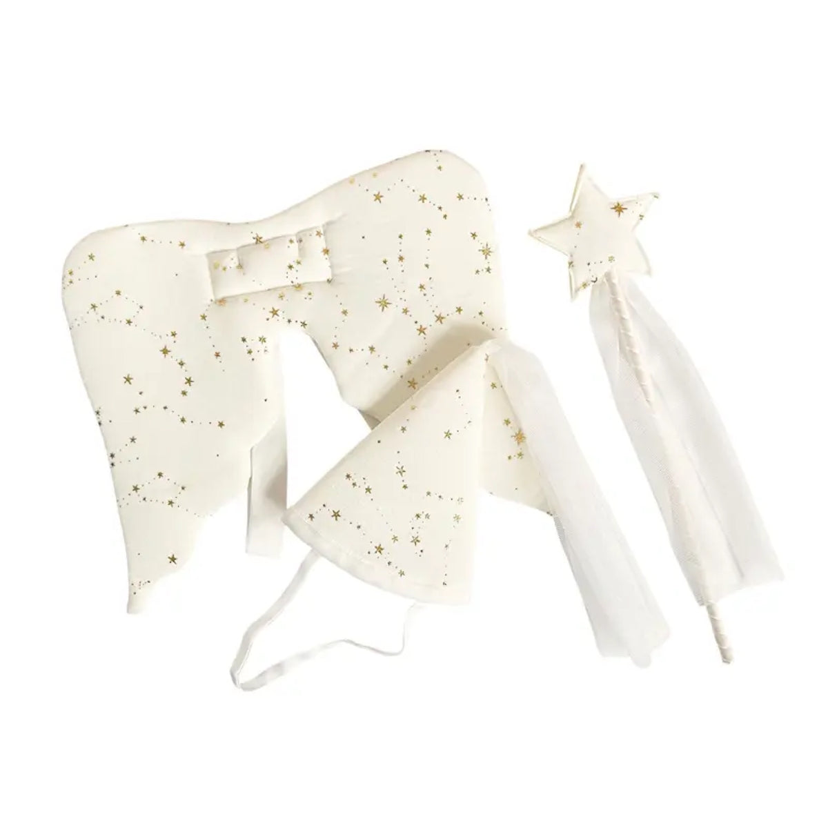 Baby set fée chapeau, ailes et baguette, beige — Ratatam Kids — Beige — packshot | Appart 17 Bruxelles