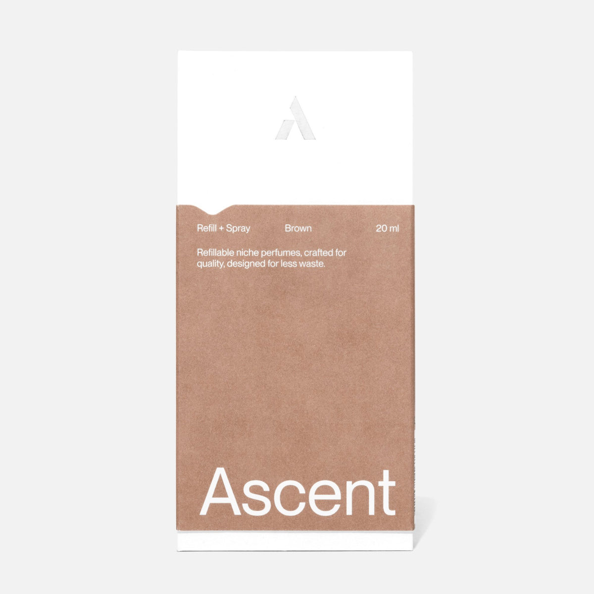 Ascent Refill Extrait de parfum rechargeable 20 ml — Ascent — Brown — packshot, coffret 4 | Appart 17 Bruxelles