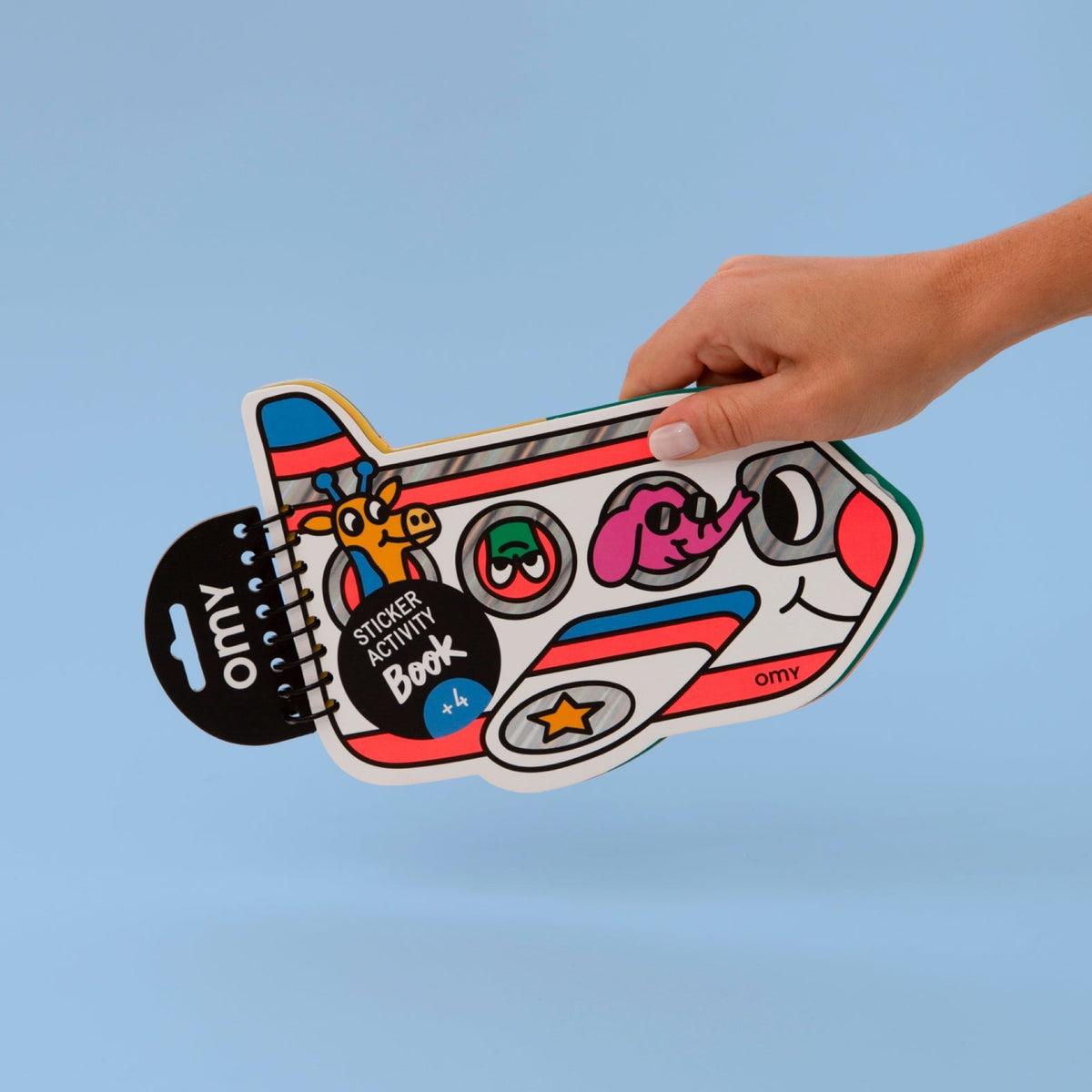 Carnet multi-activités à stickers, dès 4 ans — OMY — Vroom — packshot | Appart 17 Bruxelles