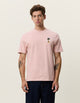 Flower Trophy T-shirt imprimé coupe fleurie — Les Deux — Misty Rose Pink — porté, de face | Appart 17 Bruxelles
