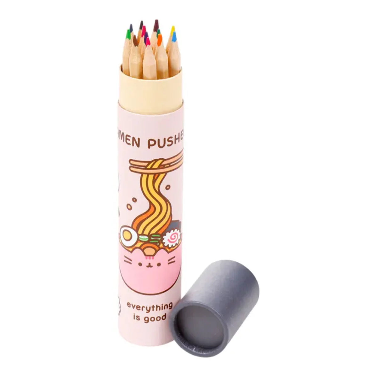 Tube de crayons de couleur Pusheen Sushi Club — Puckator — Sushi Club — autre vue 3 | Appart 17 Bruxelles