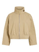 VIODINA Veste à col montant en twill de coton — VILA — Pale Khaki — packshot, de face | Appart 17 Bruxelles