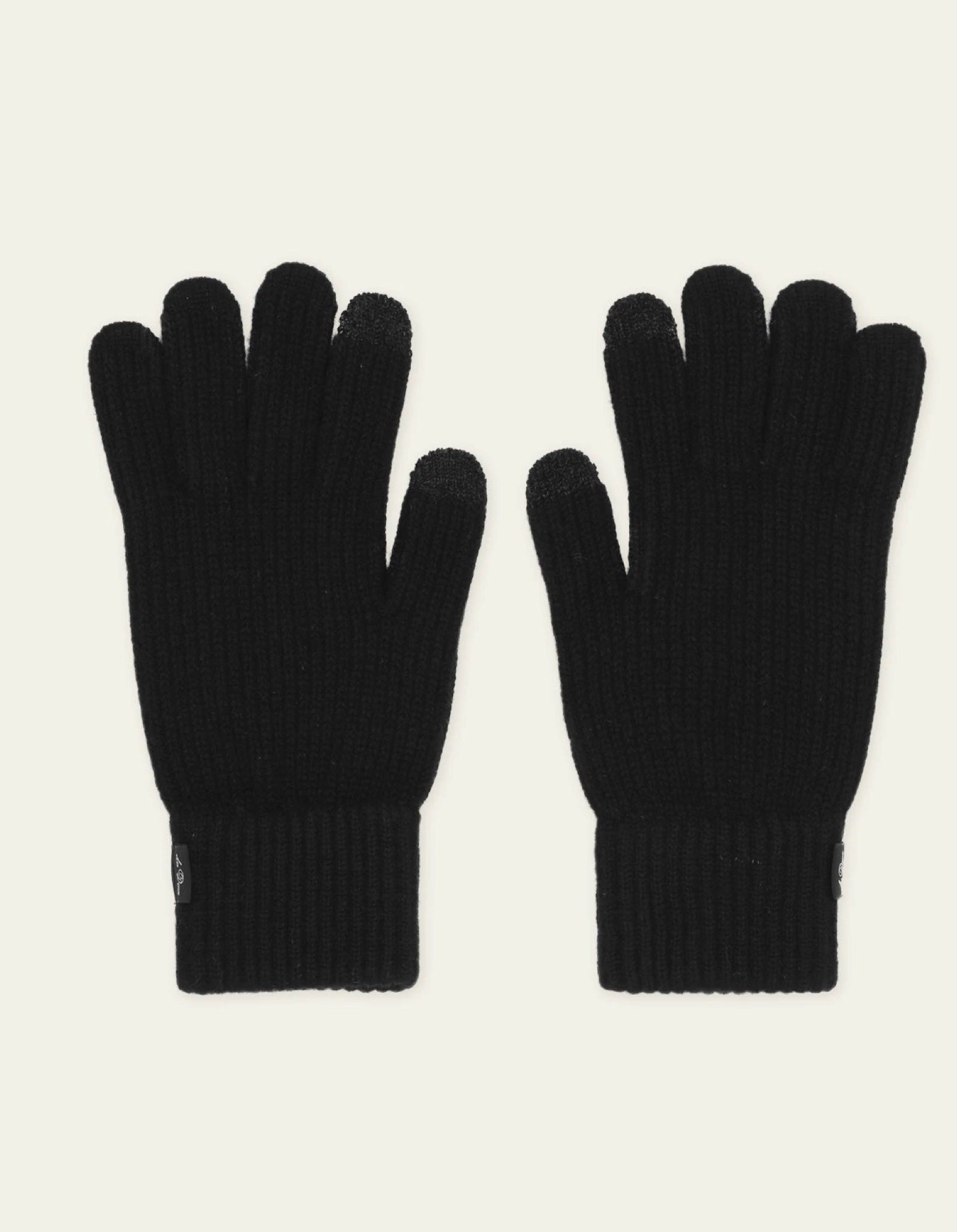 Signature Gants en laine — Noir — Les Deux