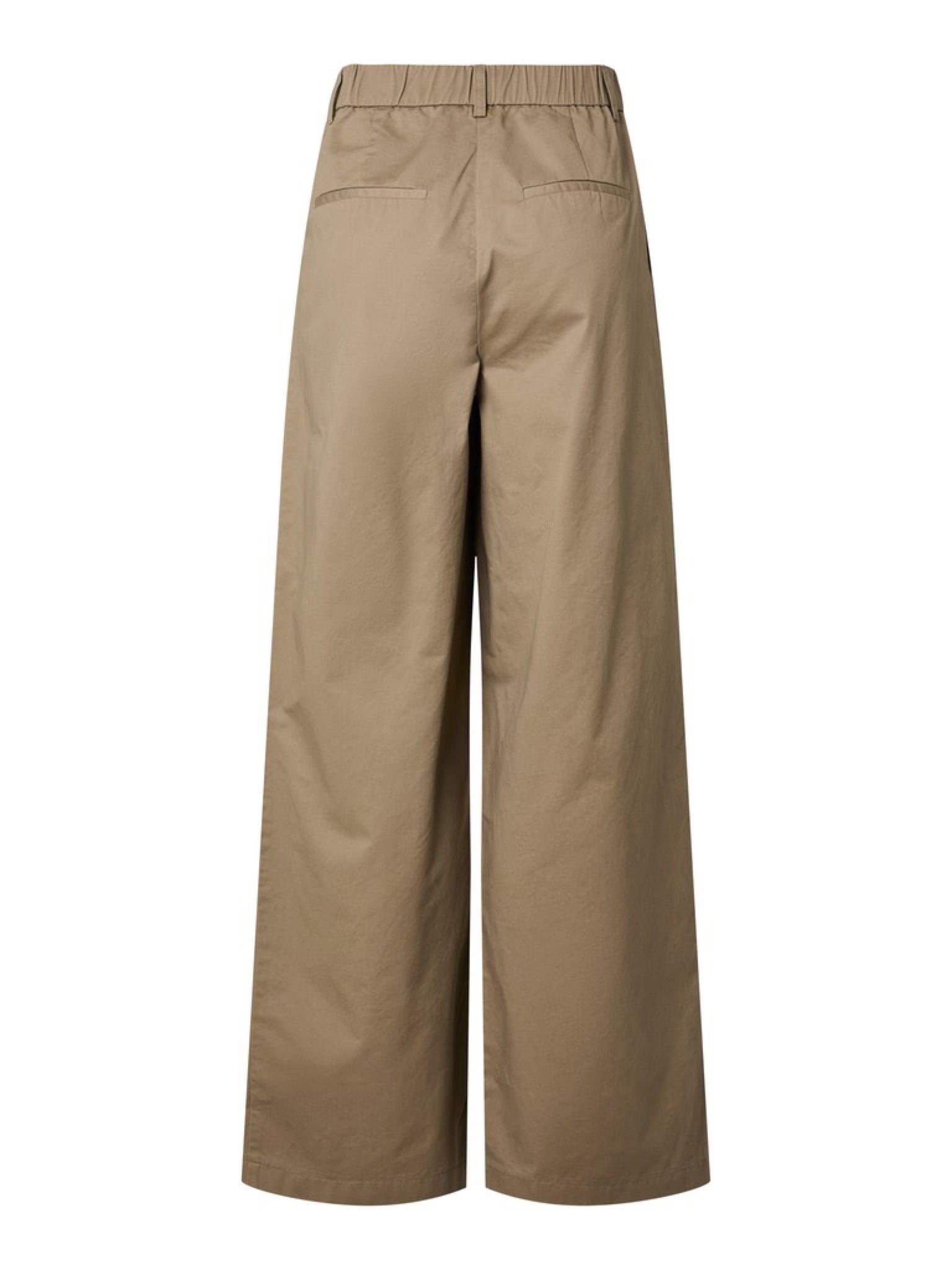 PCPAM Pantalon large taille haute en coton — Pieces — Greige — packshot 2 | Appart 17 Bruxelles