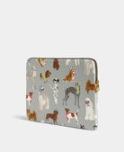 Housse d'ordinateur 13" et 14" matelassée en polyester recyclé — Wouf — Puppy — packshot, vue de dos 3 | Appart 17 Bruxelles