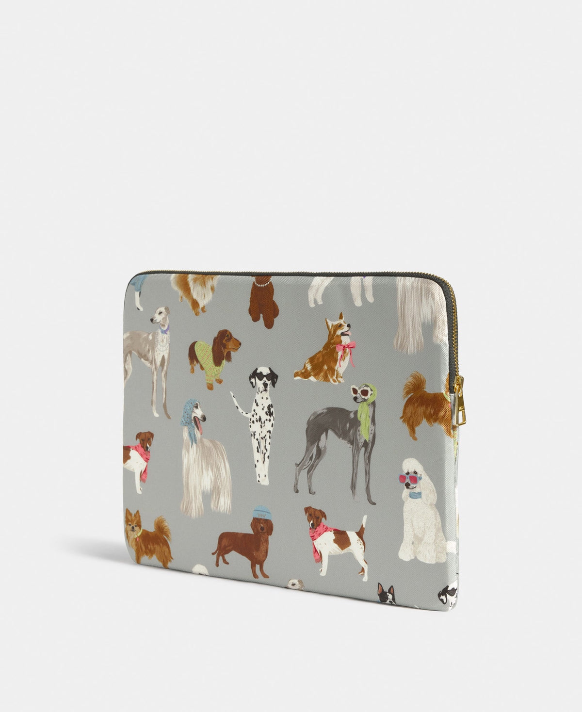 Housse d'ordinateur 13" et 14" matelassée en polyester recyclé — Wouf — Puppy — packshot, vue de dos 3 | Appart 17 Bruxelles