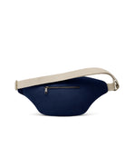 Hindbag Sofia Sac banane XL en coton bio, 2 poches zippées — Hindbag — Navy — packshot, vue de dos 3 | Appart 17 Bruxelles