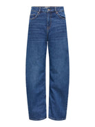 JDYBAILEY Jean barrel taille haute — Medium Blue Denim — vue 7