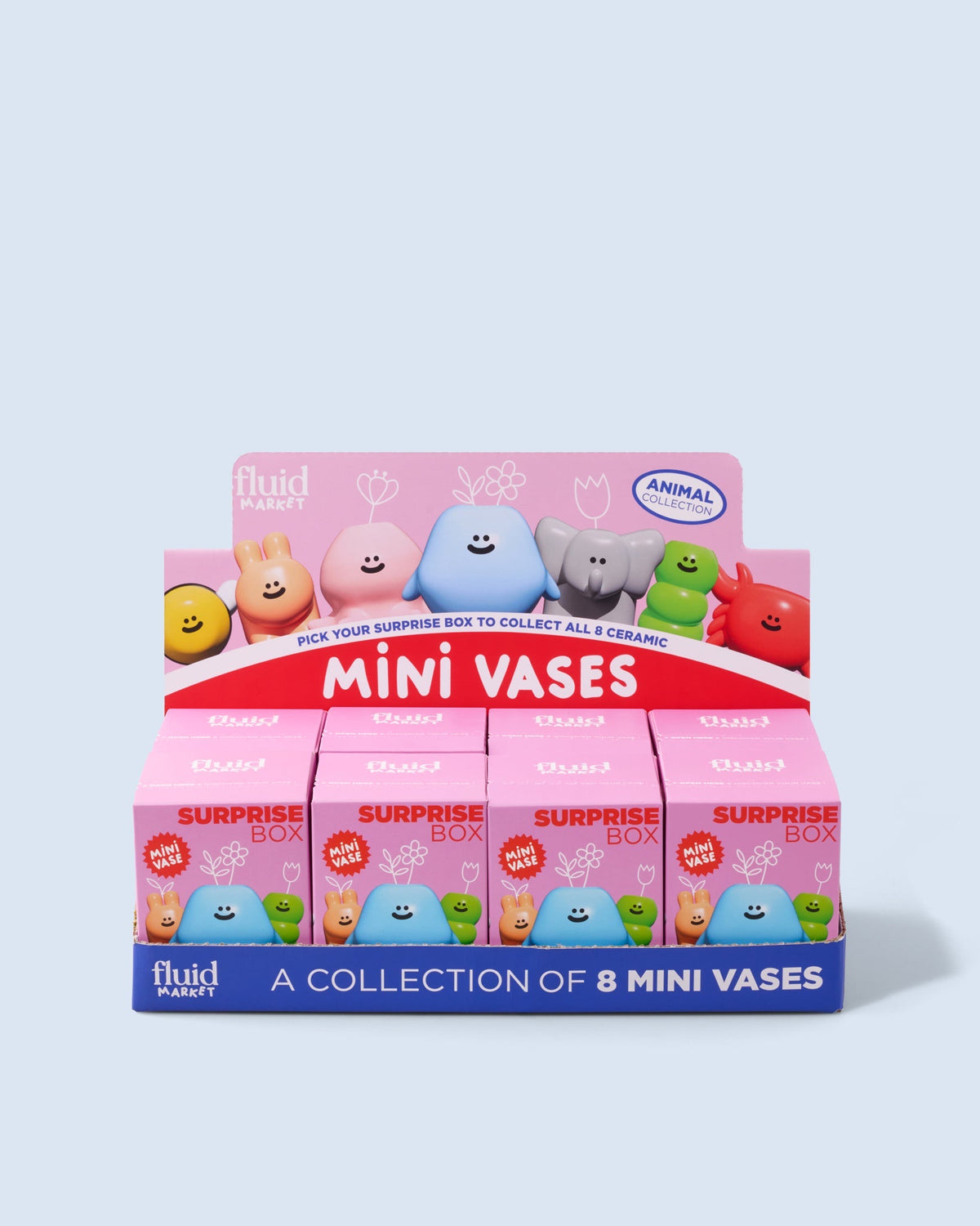 Fluid Market Surprise Box Animaux mini vase surprise en céramique — Fluid Market — Animals — packshot | Appart 17 Bruxelles