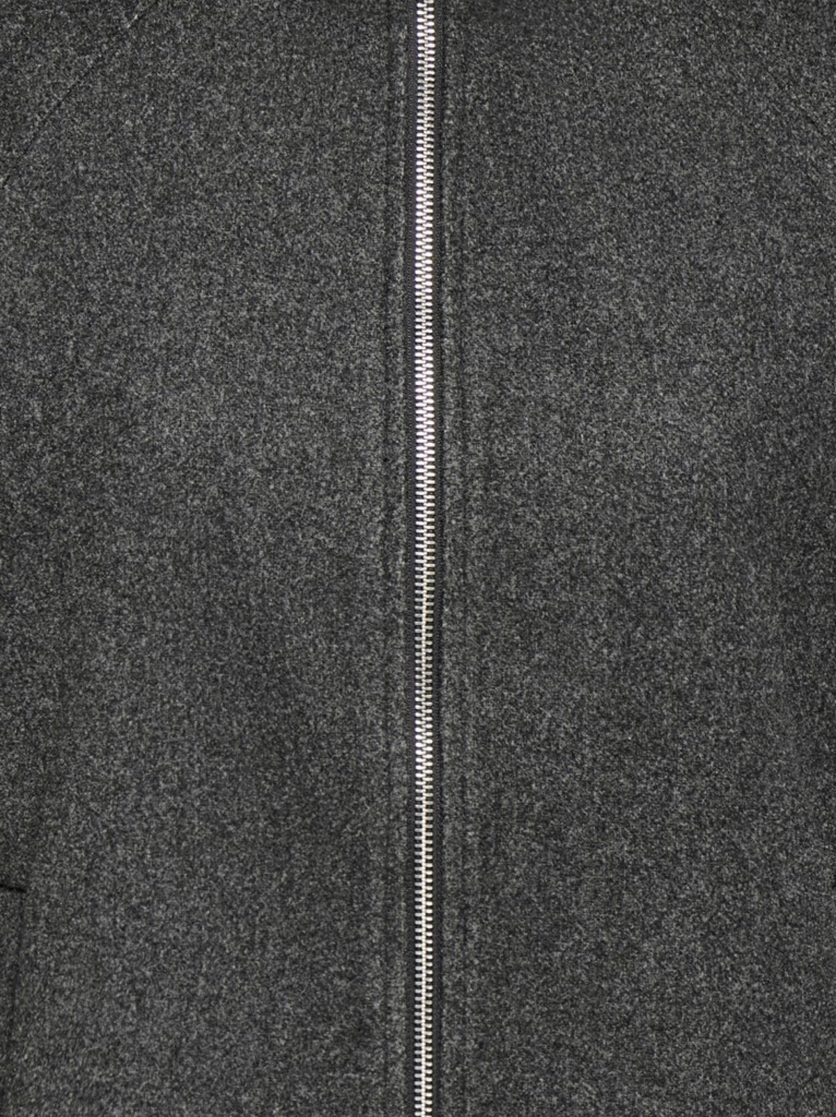 JDYMEMORY Veste courte zippée à col montant en lainage côtelé — JDY — Dark Grey Melange — détail du lainage 3 | Appart 17 Bruxelles