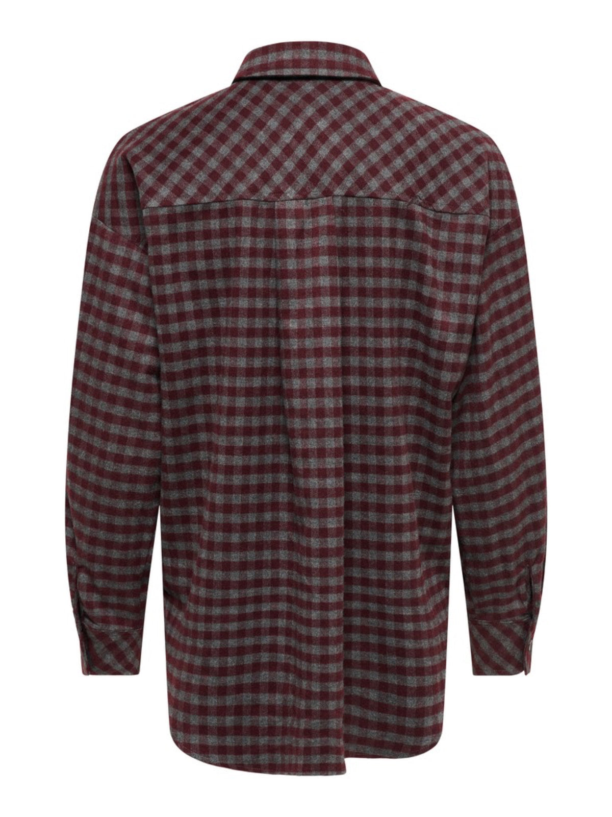 JDYPALIA Chemise longue à carreaux en sergé — JDY — Sassafras Checks — packshot, vue de dos 2 | Appart 17 Bruxelles