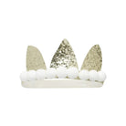Couronne dorée pailletée de princesse — Ratatam Kids — Couronne élastique à pompons — autre vue 2 | Appart 17 Bruxelles