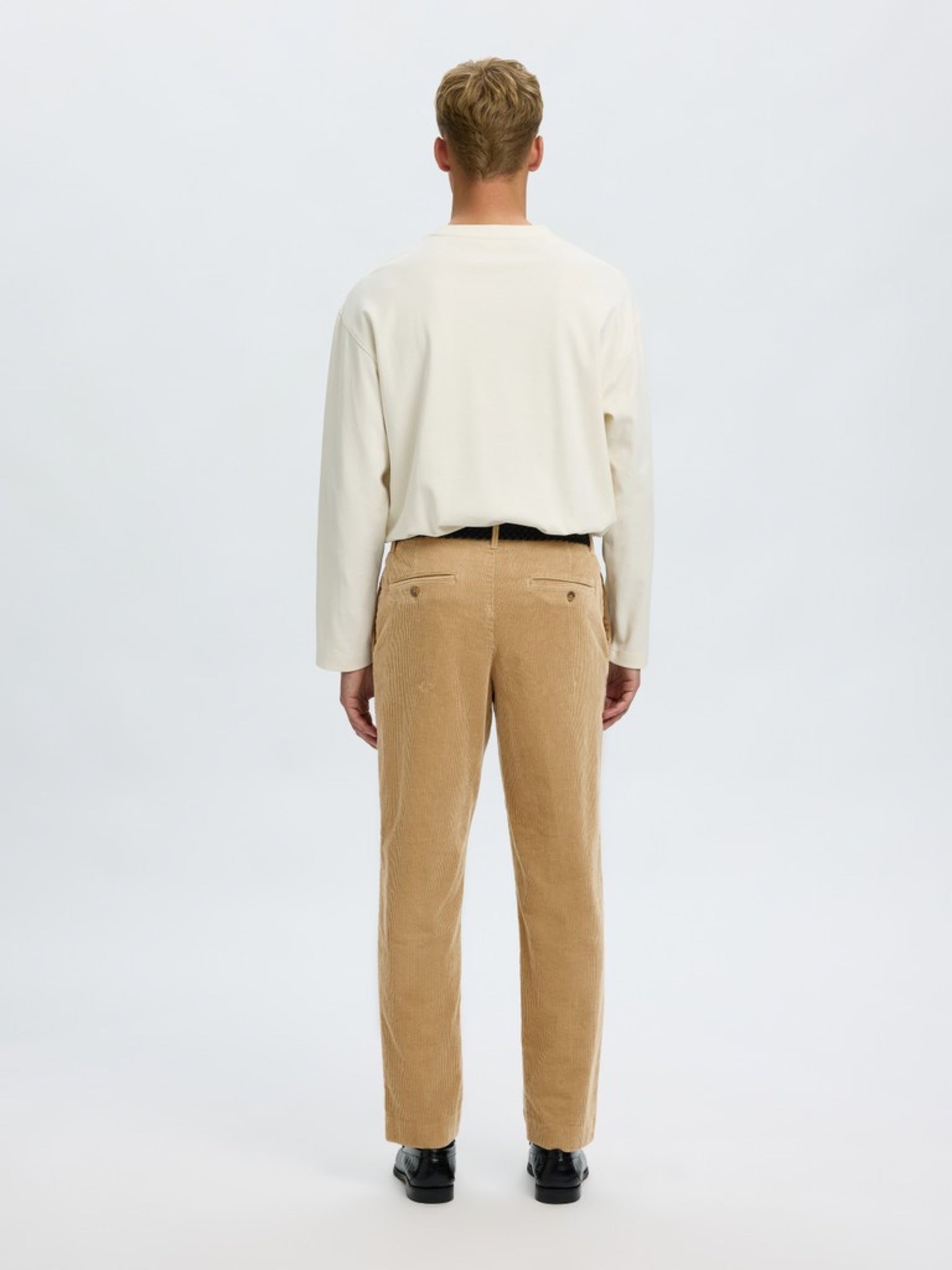 SLM190-REG Pantalon en velours côtelé — Cornstalk — vue 3