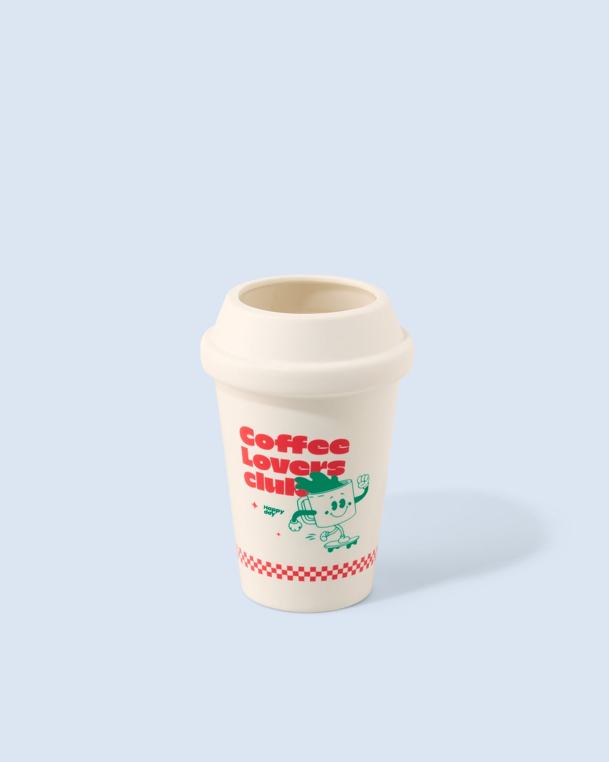 Fluid Market Vase Cup of Coffee gobelet à emporter en céramique — Fluid Market — Blanc — packshot | Appart 17 Bruxelles