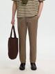 SLM175 NEW MILES Pantalon slim chino stretch coton bio — Selected Homme — Chocolate Chip — porté, vue de face | Appart 17 Bruxelles