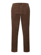 SLM190-REG Pantalon en velours côtelé — Chocolate Chip
