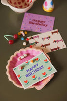 Carte d'anniversaire Happy Birthday illustrée — Ma Petite Vie — Petits cœurs — autre vue 2 | Appart 17 Bruxelles