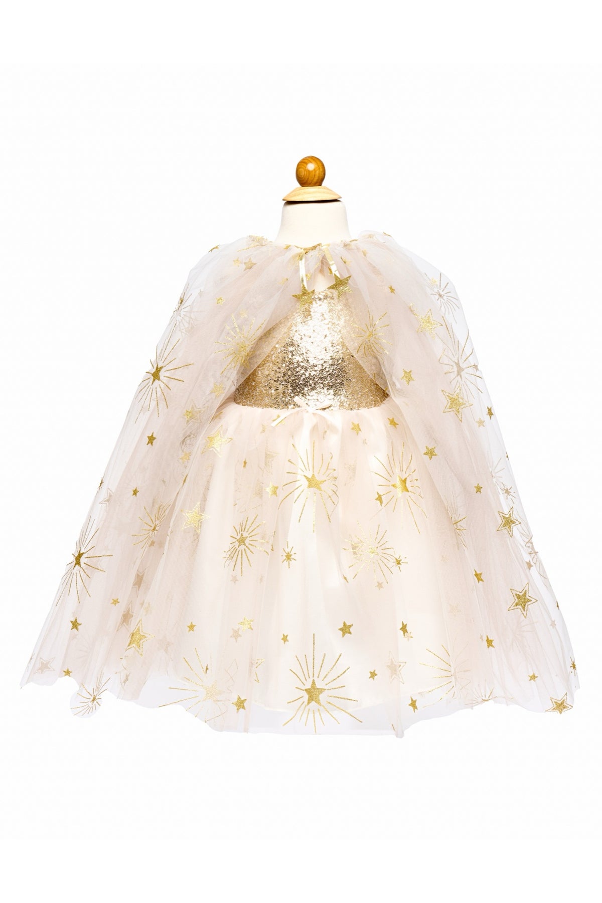 Cape étoilée dorée pour enfant, 4-6 ans — Great Pretenders — Or — autre vue 4 | Appart 17 Bruxelles