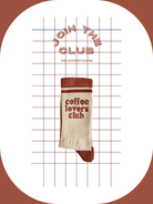 Chaussettes Join The Club - Club des amateurs de café moka - 37-41 — Appart 17 Bruxelles