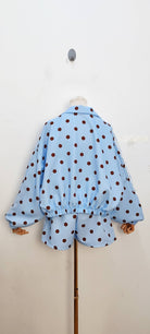 Ensemble veste et short à pois — Bleu ciel — vue 4 | Appart 17