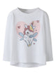 NMFVIX T-shirt manches longues imprimé fille — name it — Bright White Unicorn Heart — vue de face | Appart 17 Bruxelles