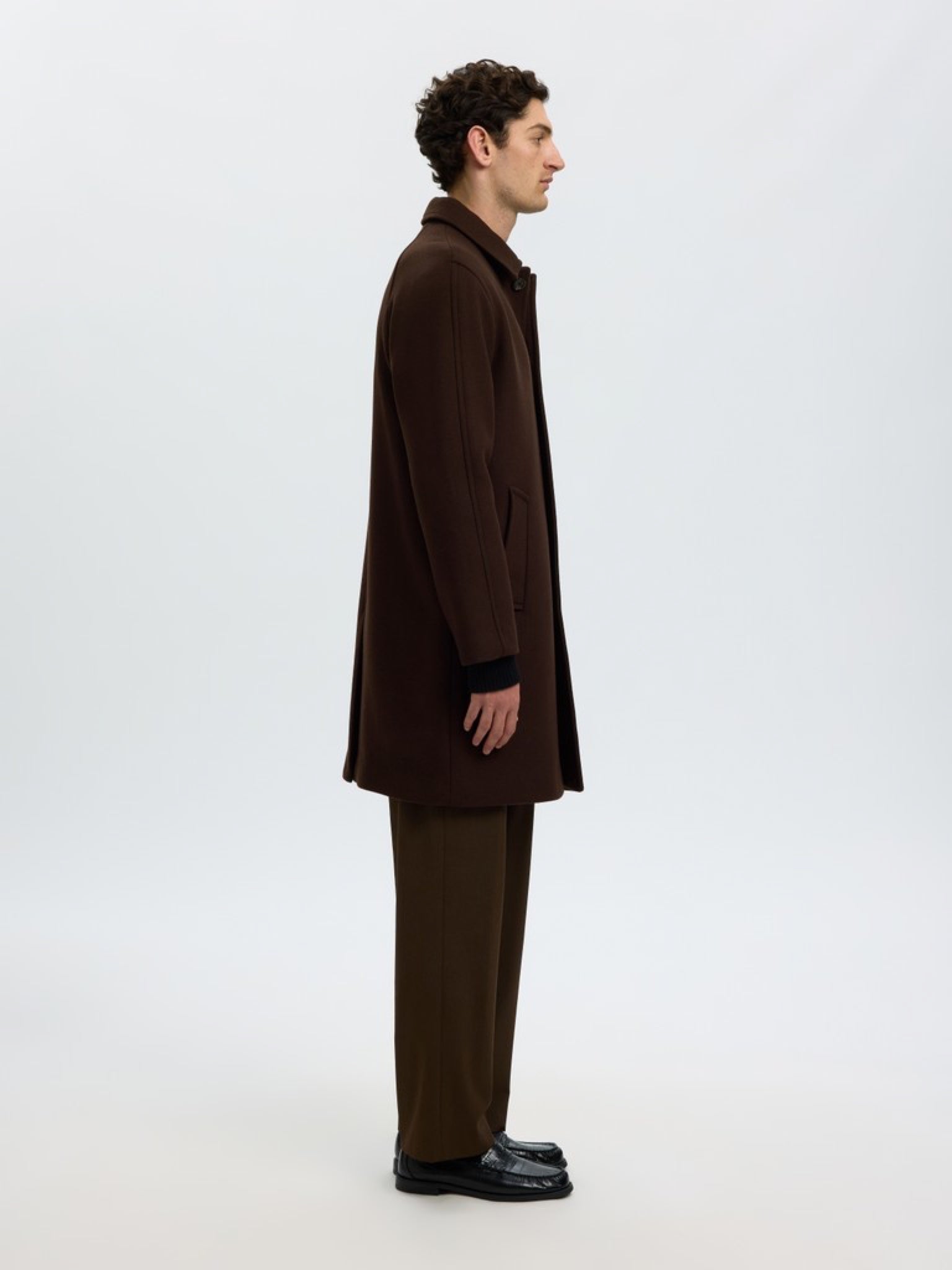 SLMRONNIE Manteau car coat en laine — Delicioso — vue 5