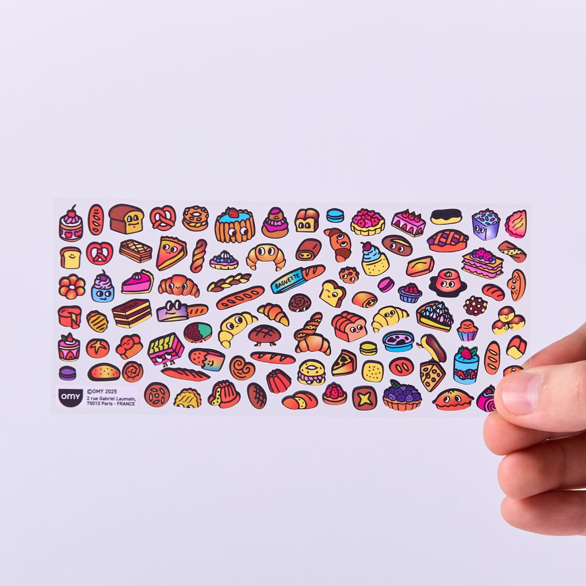 Fabulous Stickers Boutique, environ 100 stickers vinyle — OMY — French Baguette — autre vue 2 | Appart 17 Bruxelles