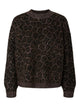 PCELINA Pull col montant en maille poilue léopard — Pieces — Hot Fudge Leopard — packshot | Appart 17 Bruxelles