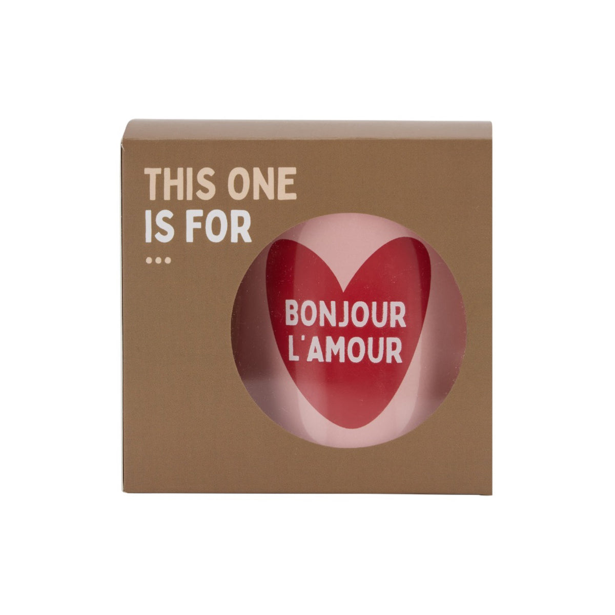 Mug céramique à message — Atelier Wagram — Bonjour l'amour — autre vue 4 | Appart 17 Bruxelles