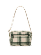 Hindbag Nino Sac bandoulière, tartan ou effet laine — Hindbag — Tartan vert — packshot, vue de dos 4 | Appart 17 Bruxelles