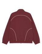 Seersucker Track Jacket Veste zippée de survêtement à passepoils — Les Deux — Chocolate Truffle Red — packshot, dos 6 | Appart 17 Bruxelles