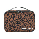 Lunch bag isotherme enfant — Atelier Wagram — Léopard noir fond marron — autre vue 3 | Appart 17 Bruxelles