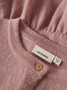 NMFNOMO Gilet en laine mérinos à basque fille — Lil' Atelier — Fawn — autre vue 4 | Appart 17 Bruxelles